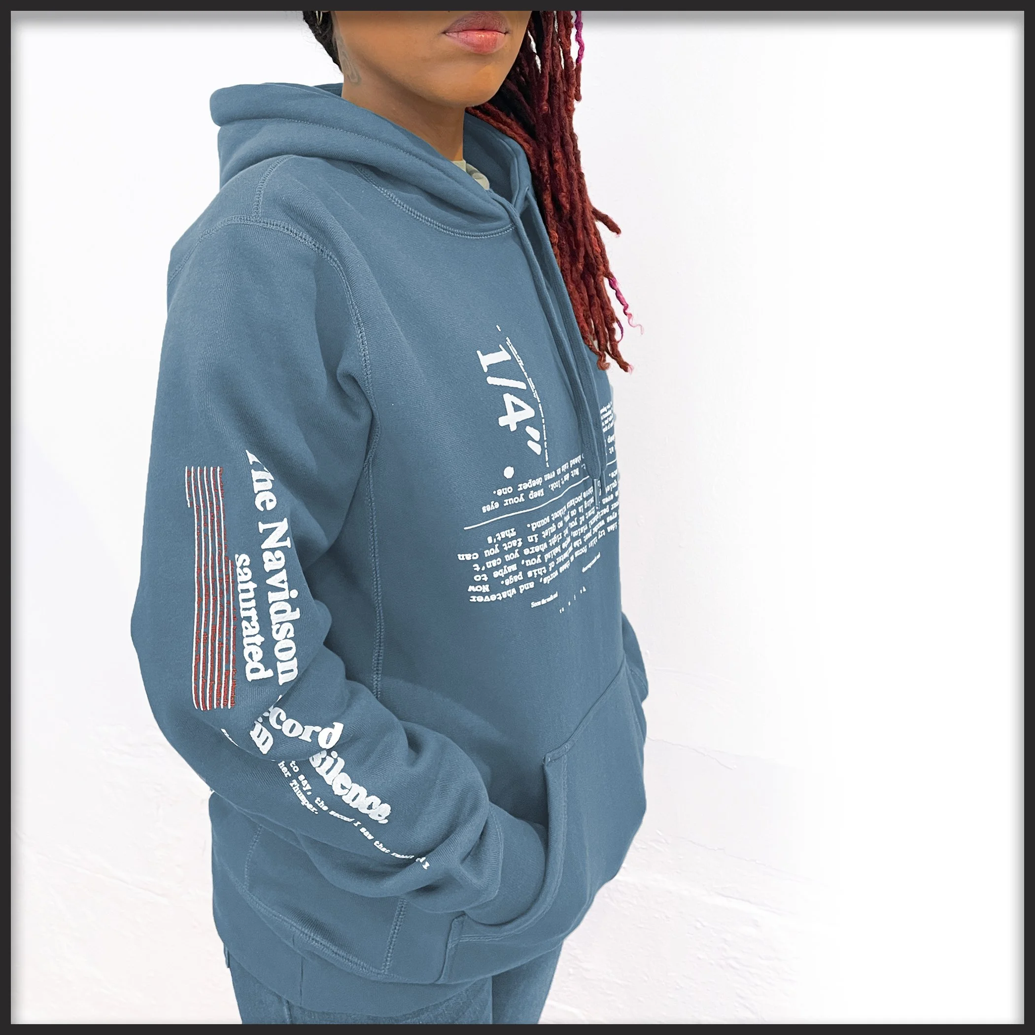 【祝開店！大放出セール開催中】 The Quarter Inch Hoodie in Ocean Blue — MARK Z. DANIELEWSKI レディースウェア